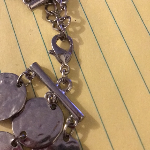 Silver multi coin necklace with earrings - Picture 5 of 6